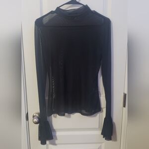 💥 sheer mock long sleeve